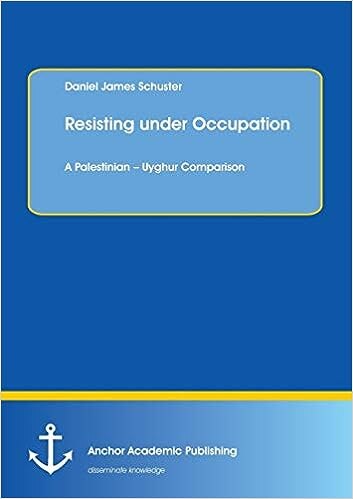 Resisting under Occupation. A Palestinian - Uyghur Comparison